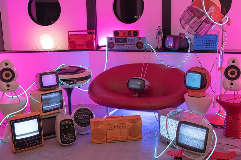 レトロポップ平和島のブラウン管テレビ