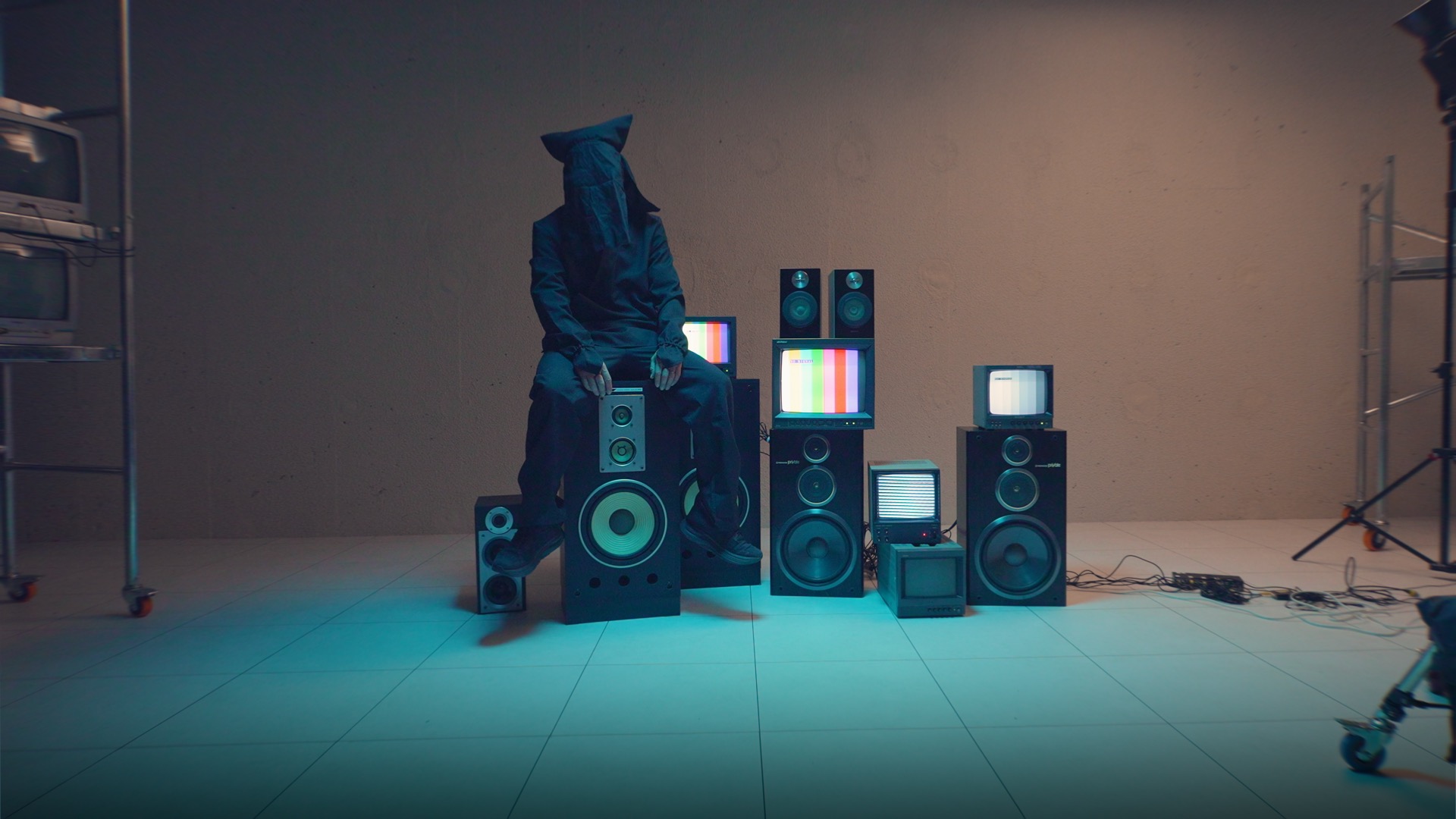 ビデオモニターのMV演出