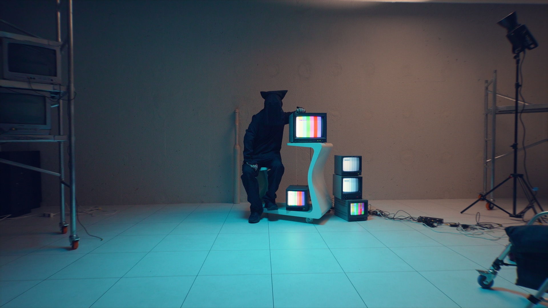 ビデオモニターのMV演出